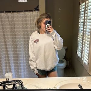 White Ron Jon World Famous Sweatshirt